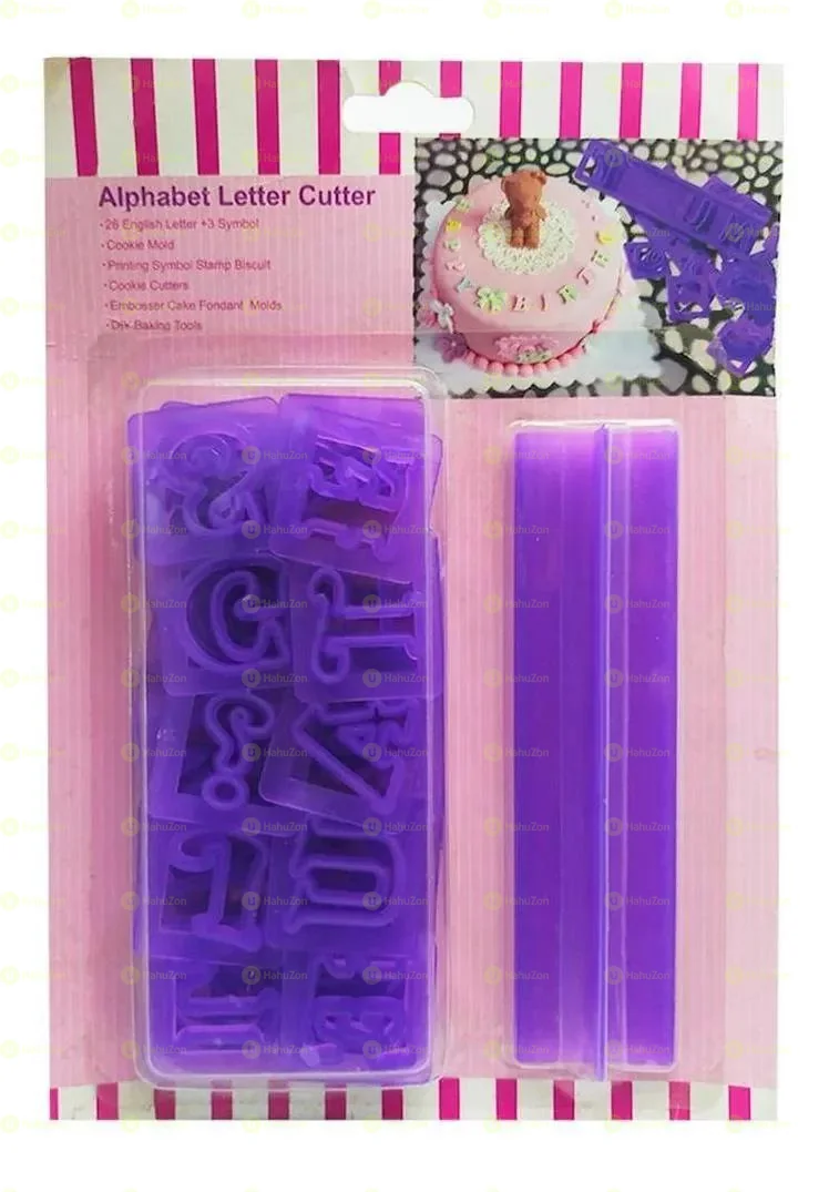 Alphabet Cutter Set with Ruler