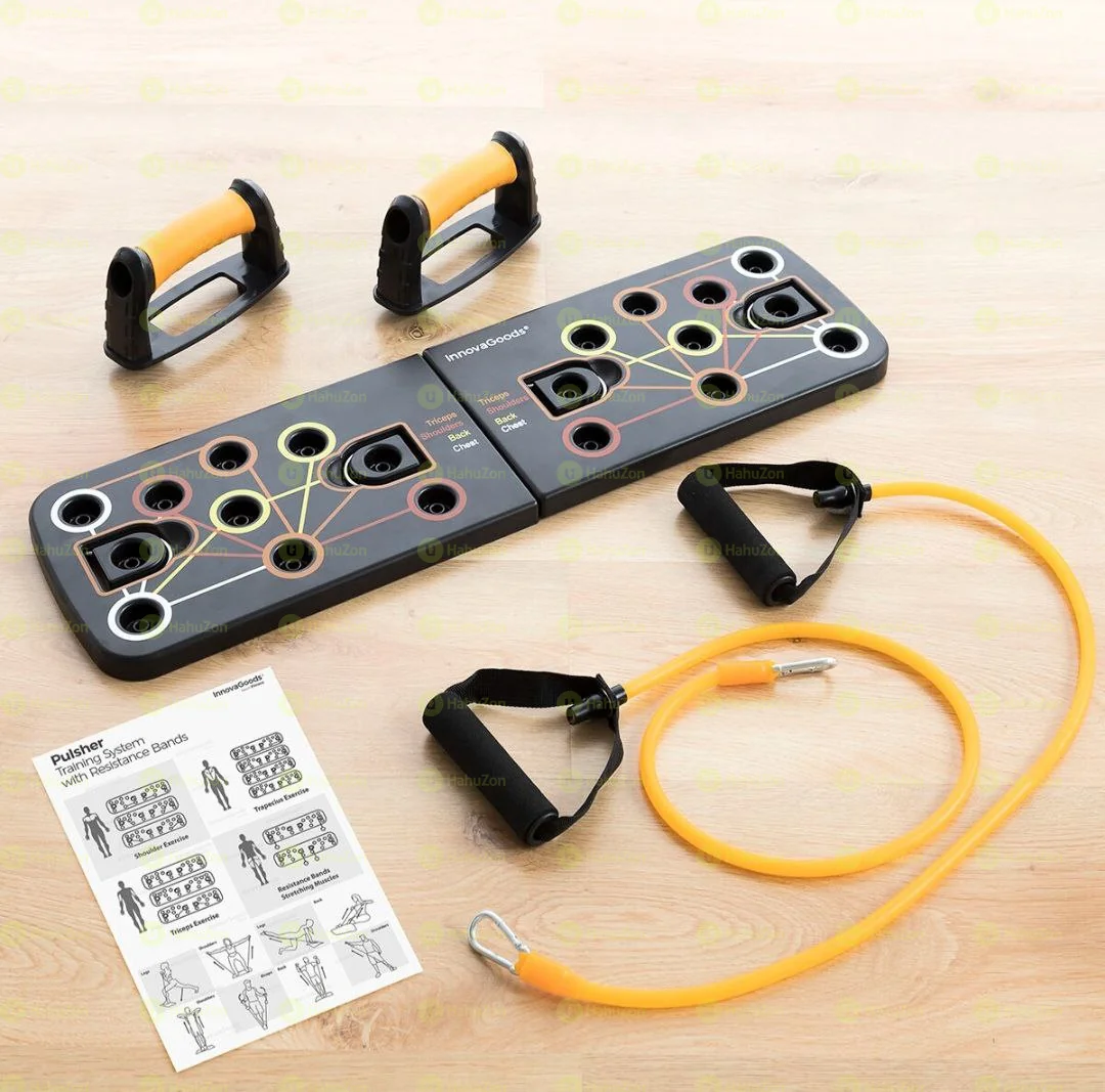 Push-Up Board with Resistance Bands