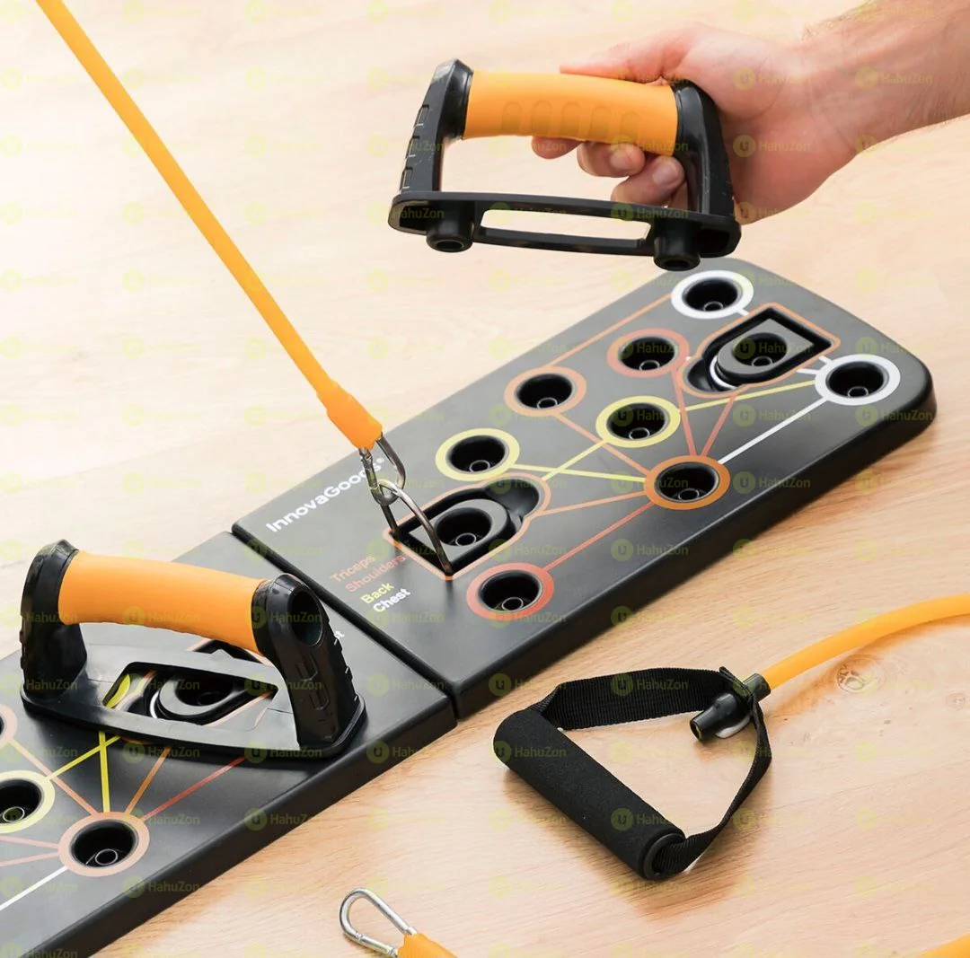 Push-Up Board with Resistance Bands