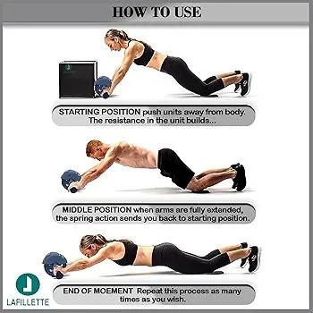 Powerstretch AB Wheel Roller Exercise Fitness