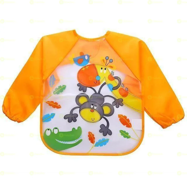Waterproof Washable Long-Sleeve Baby Bibs