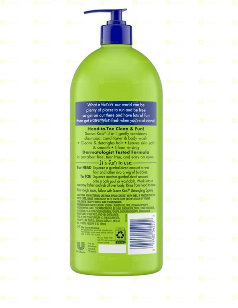 Suave Kids 3-in-1 Shampoo Conditioner & Body Wash