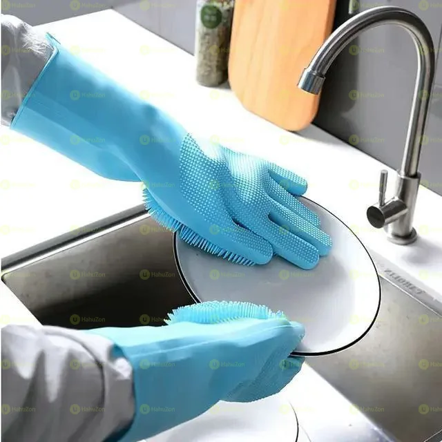 Magic Silicone Dish Washing Gloves