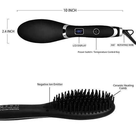 ProGemei® professional Hair Straightener Brush