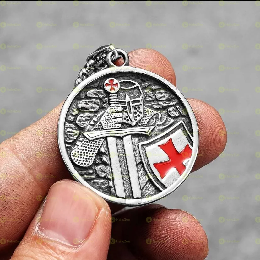 Red  Stainless Steel Necklaces Pendants Chain Vintage