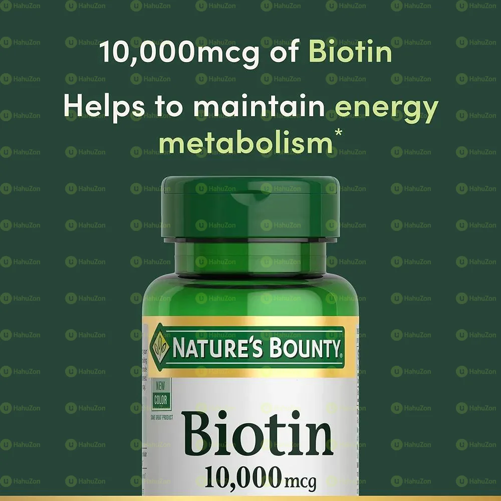 Nature's Bounty Biotin 10,000 mcg (120 Softgels)