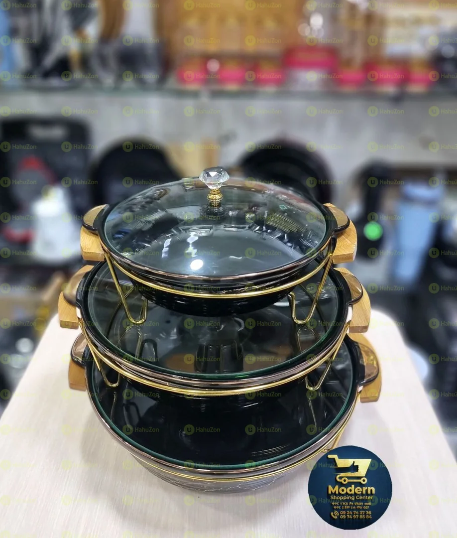 3 የተለያየ መጠን ያላቸዉ የወጥ ማቅረቢያ