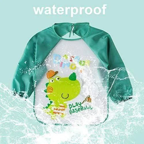 Waterproof Washable Long-Sleeve Baby Bibs