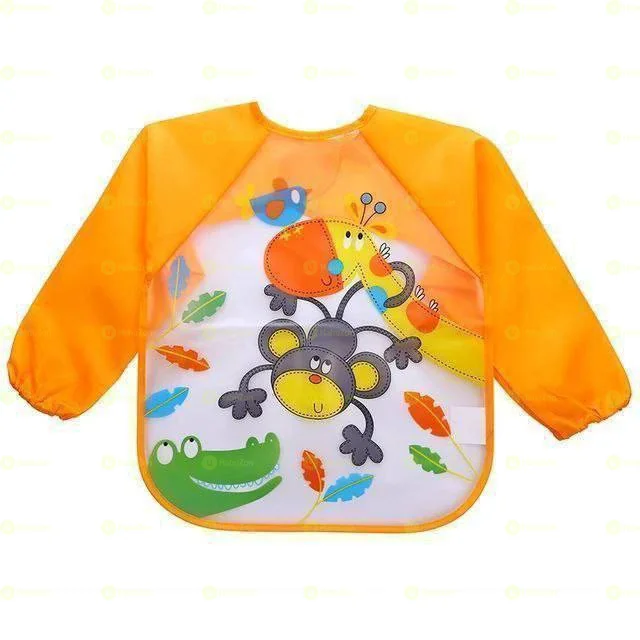 Waterproof Washable Long-Sleeve Baby Bibs