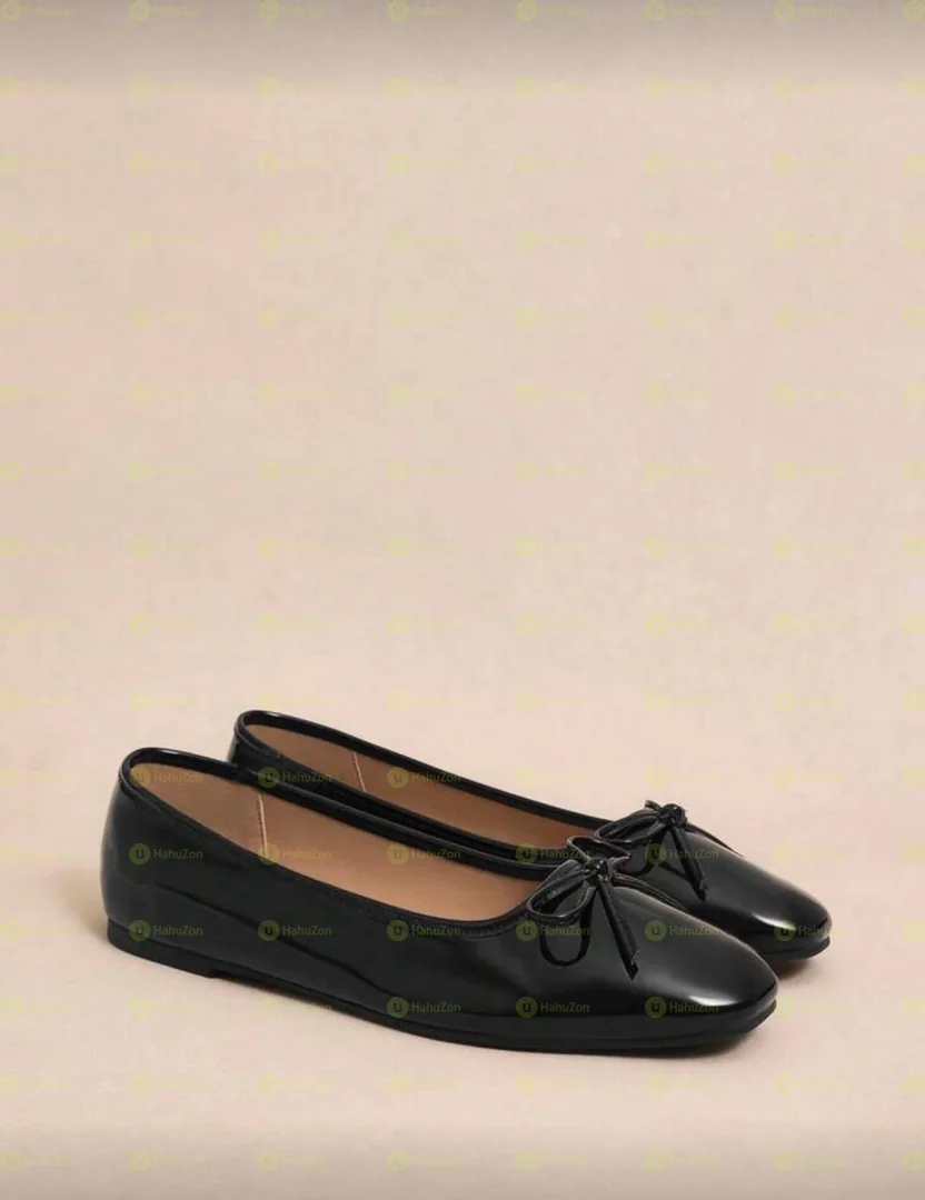 Plain Bow Ballerina Women's Flat