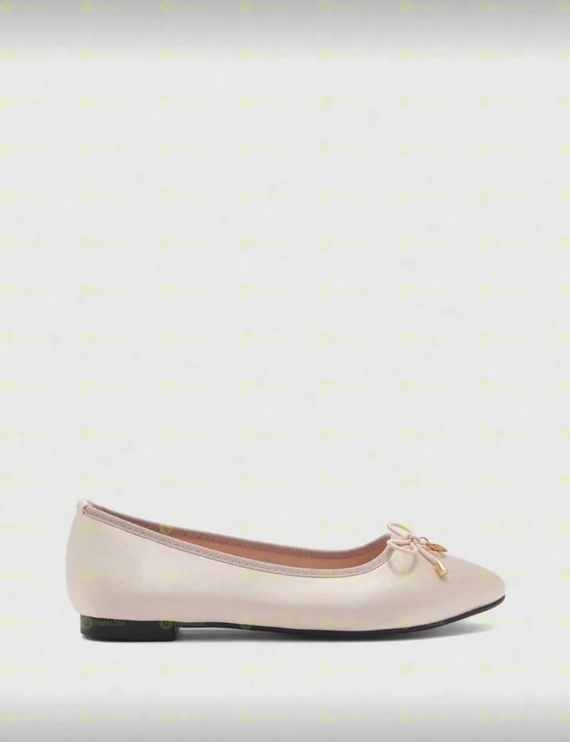 Plain Bow Ballerina Women's Flat Shoes