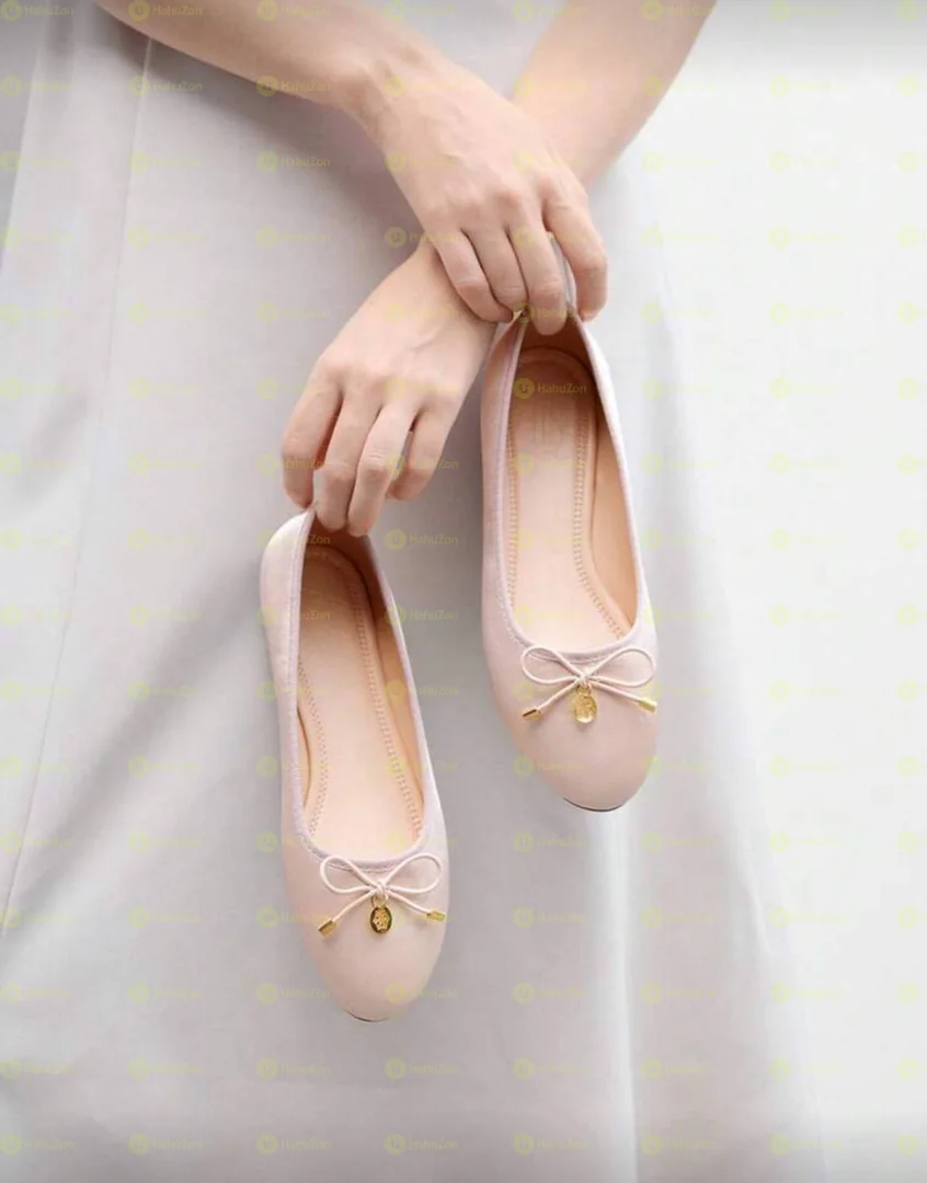 Plain Bow Ballerina Women's Flat Shoes