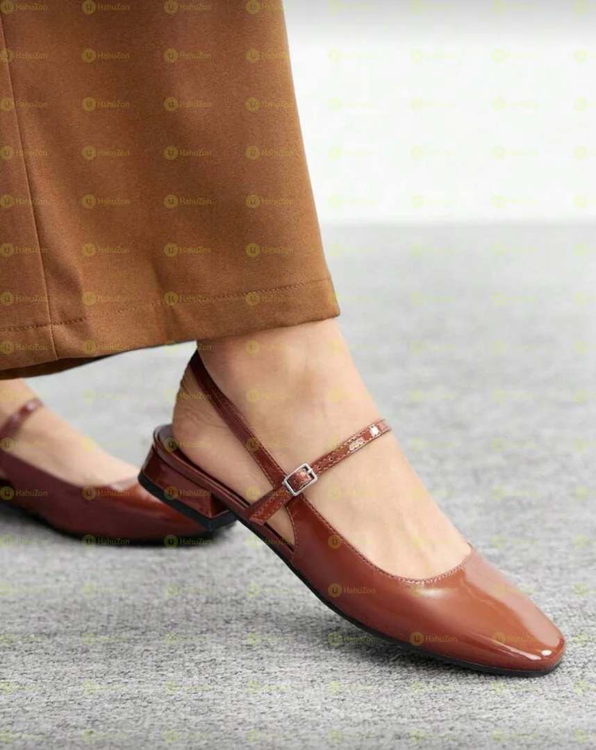 Mary Jane Square Toe Comfortable Low Heel Flat Shoes