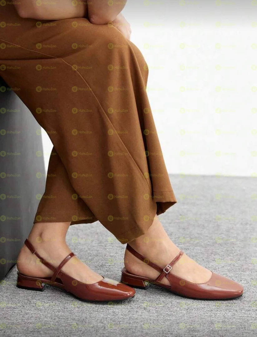 Mary Jane Square Toe Comfortable Low Heel Flat Shoes