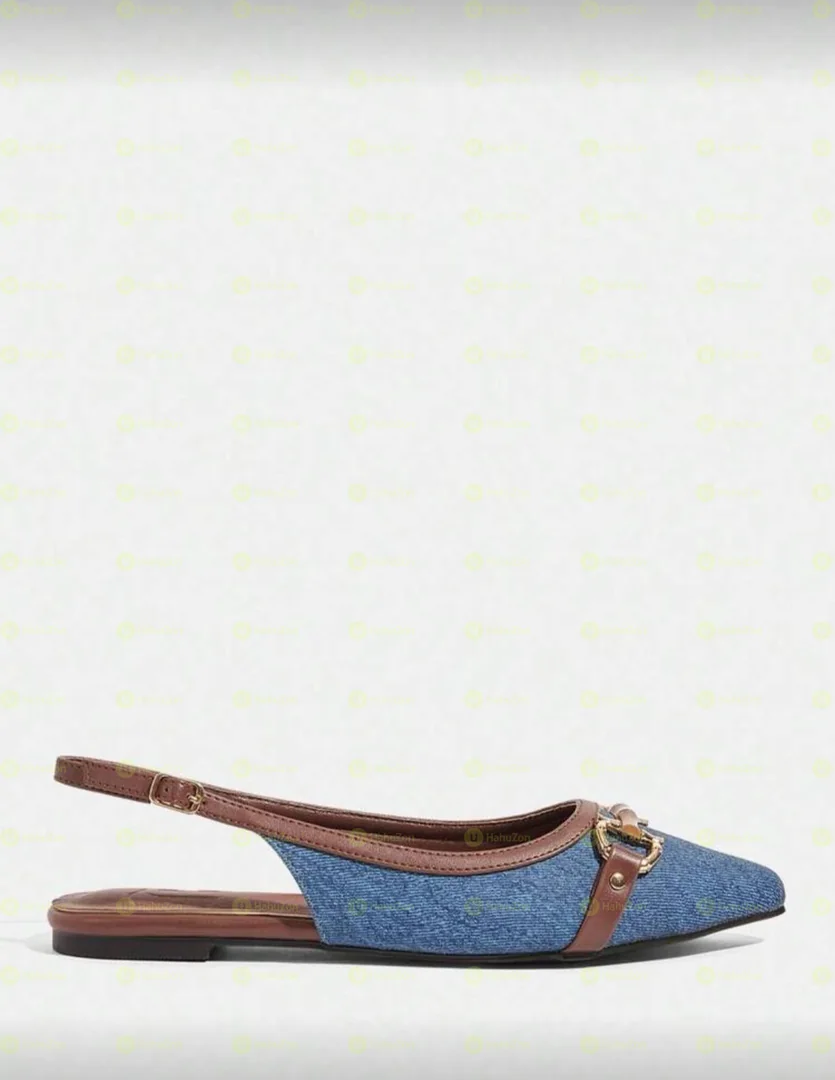 Pointy Toe Sling Flat Shoes