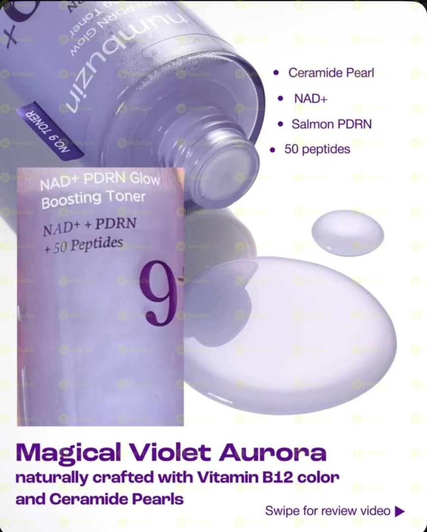 Numbuzin No.9 Toner | NAD+ PDRN Glow Boosting Toner