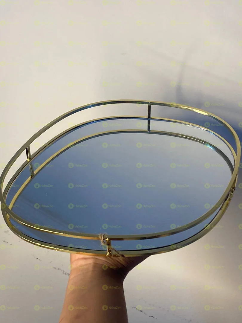 Oval  Round Center Table Tray