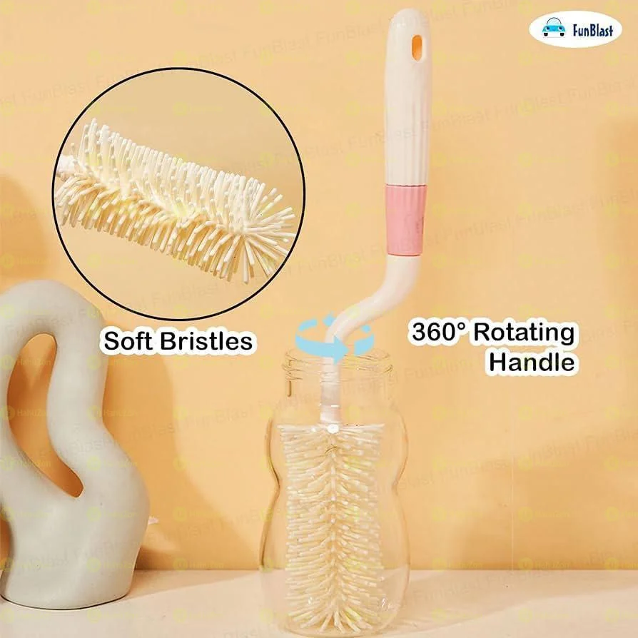 3-in-1 Silicone Baby Bottle Cleaning Brush Set