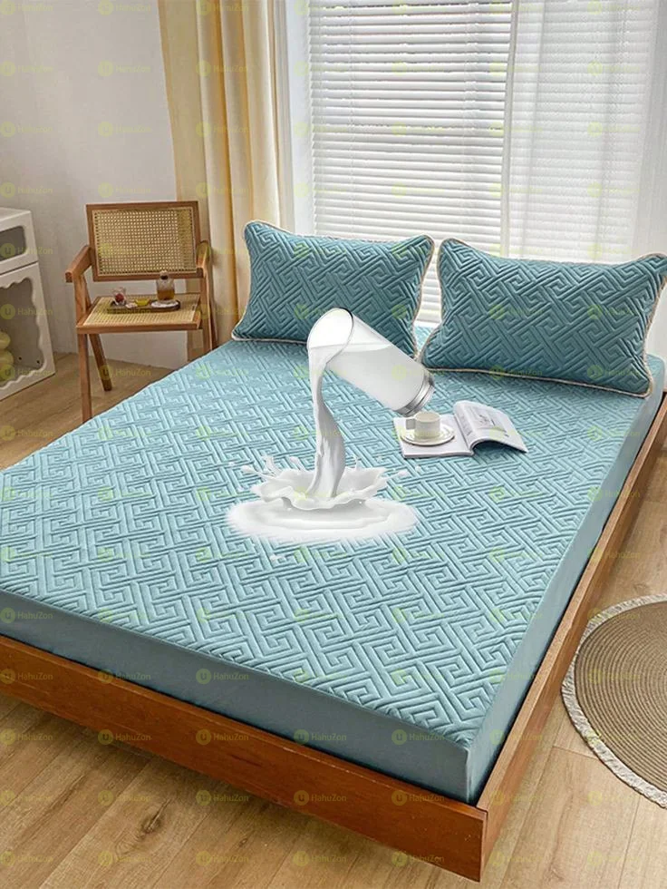 ውሀ የማያስገባ የፍራሽ ልብስ ከትራስ ልብስ ጋር