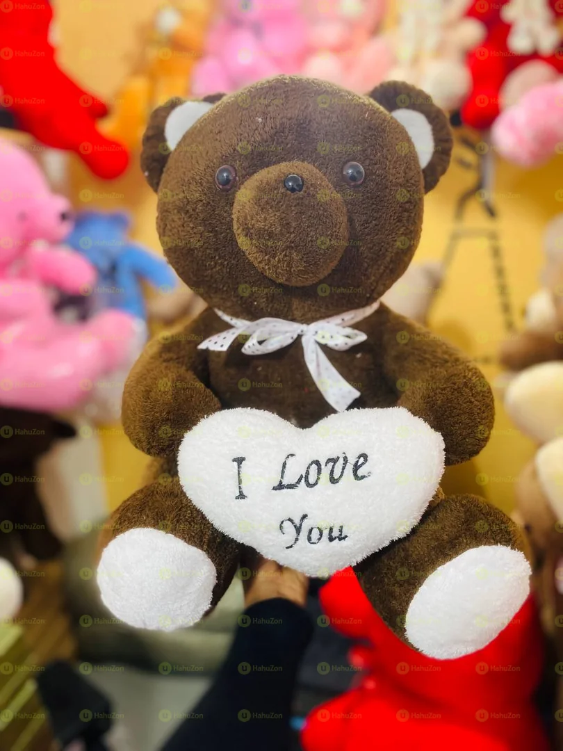 Small Dark Brown I Love You Toy