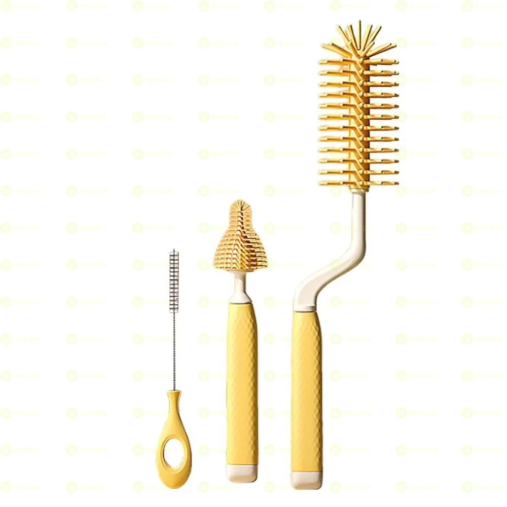 3pcs Silicon Bottle Brush Set