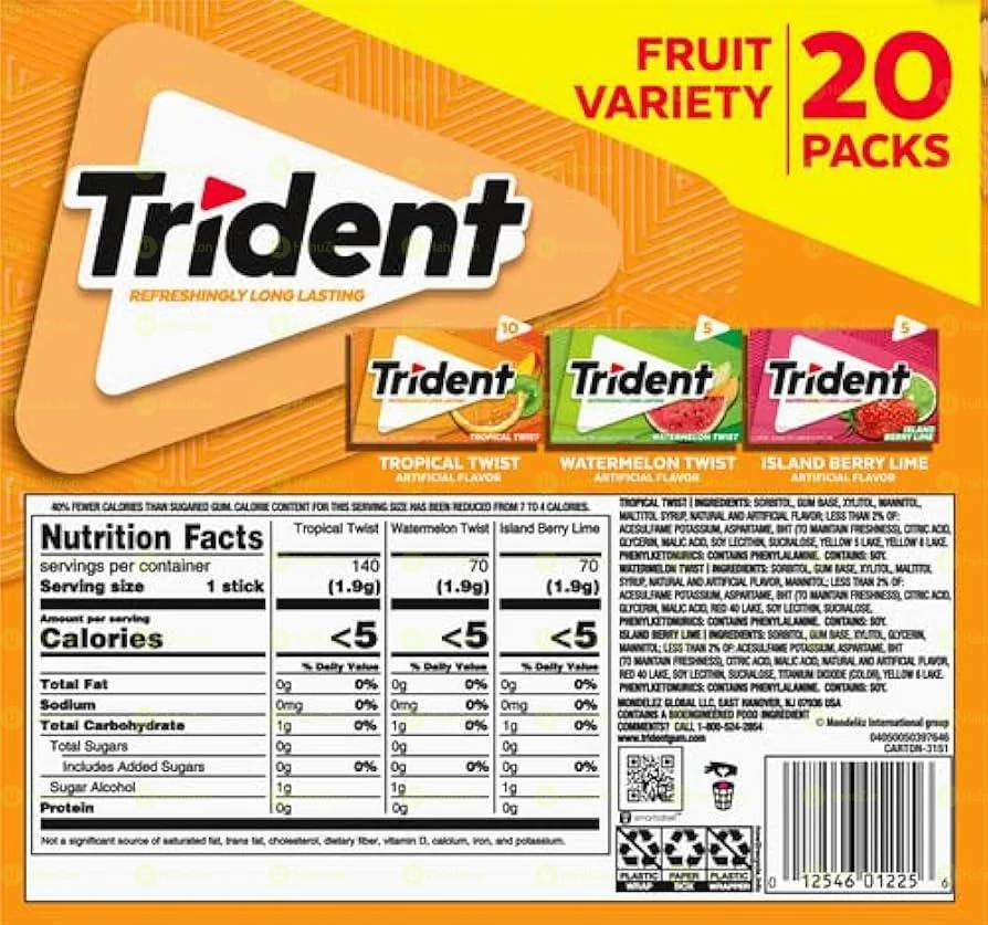 Trident Sugar Free Gum