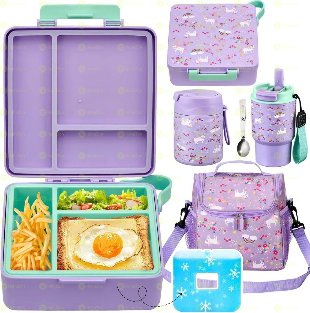 unch Box Set with Bento Box Container
