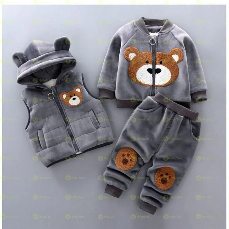 Unisex Warm Jacket Vest and Pant Set
