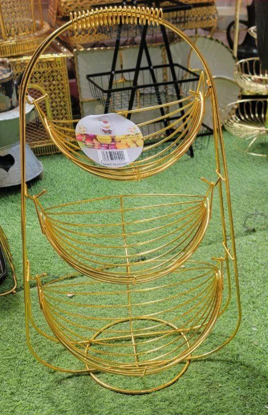 3 Layer Stainless Still Fruit Basket