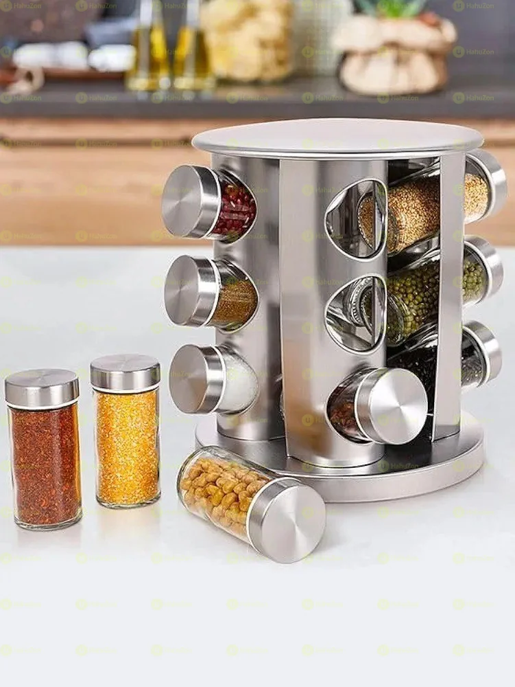 12 Jar Rotating Spice Carousel