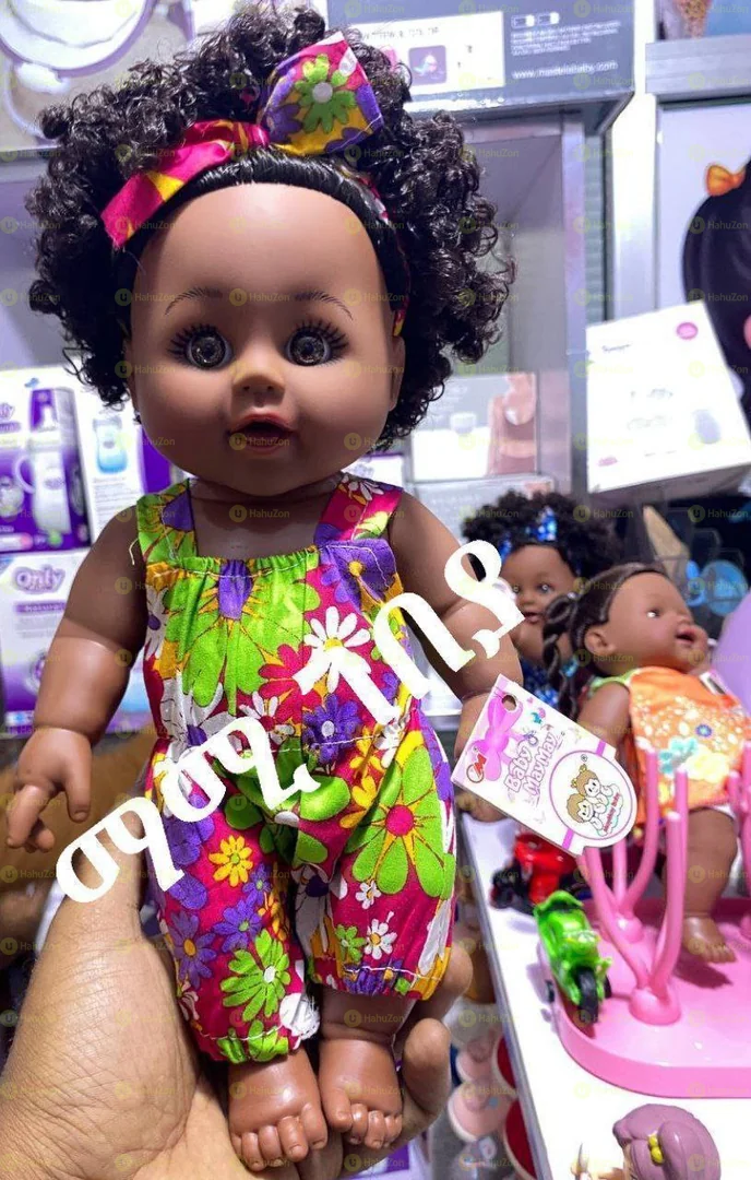 African Black Girl Doll with Dress