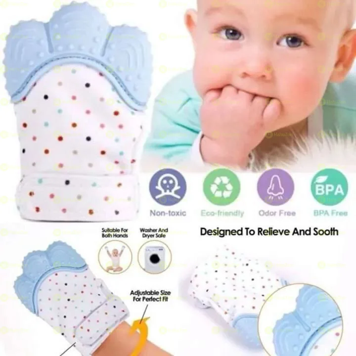 Baby Teether Silicone Gloves