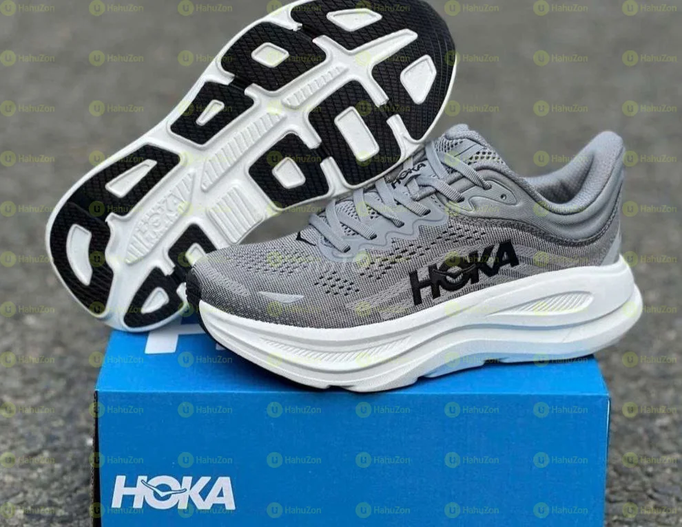 Hoka Bondi 9 Grey Colorways Men's Running Shoes