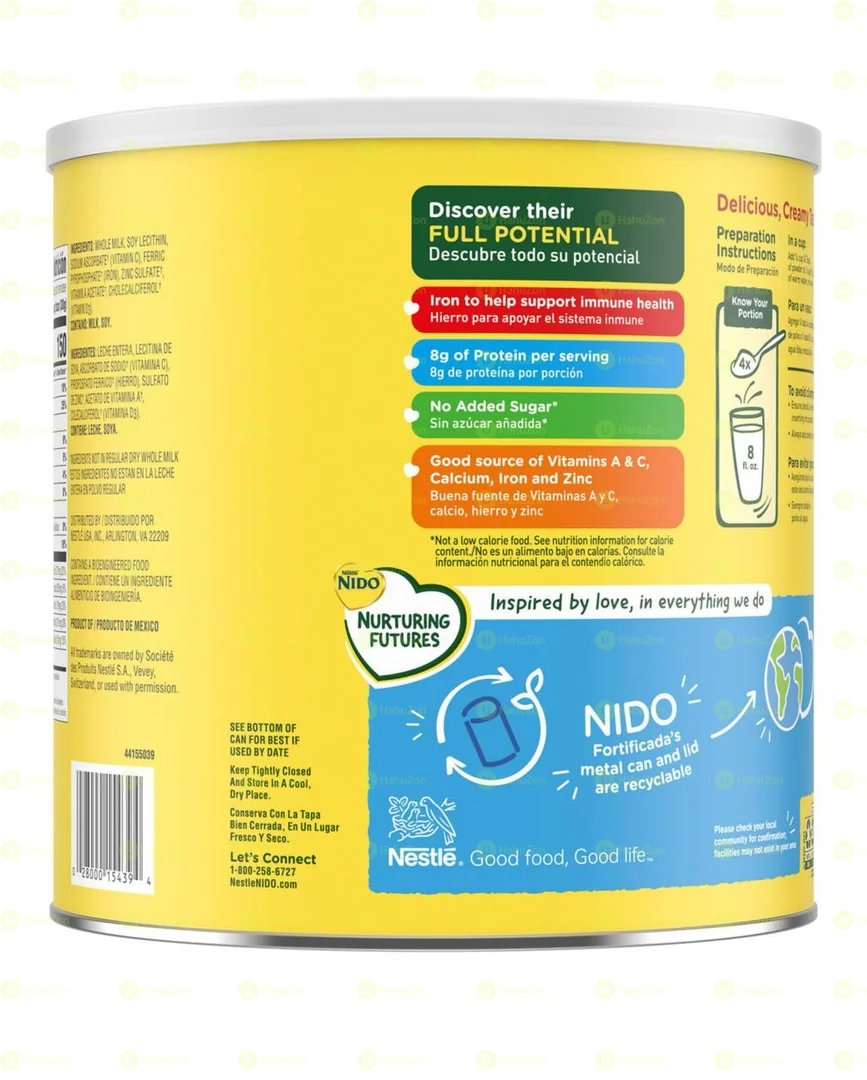 Nestle Nido Fortificada Dry Whole Milk