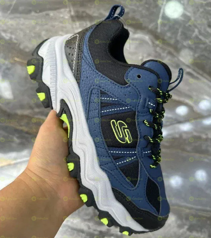 Skechers Outdoor Stamina Blue Grey Black Men's Shoes