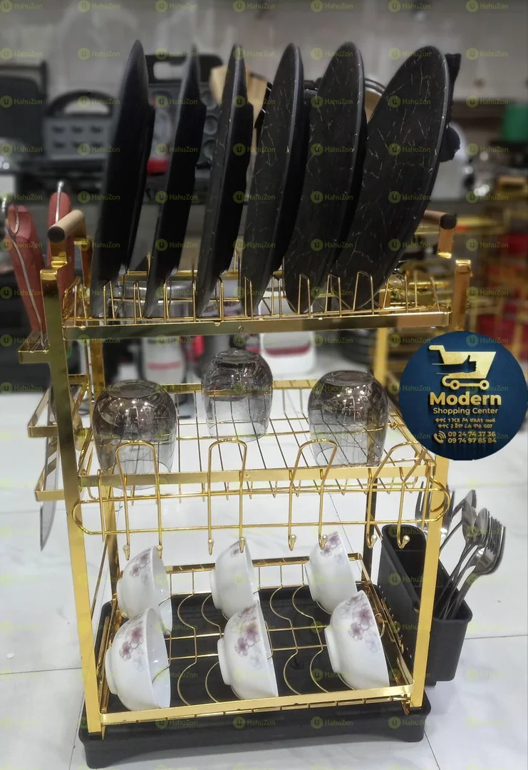 ኦርጂናል የታጠበ እቃ መደርደሪያ