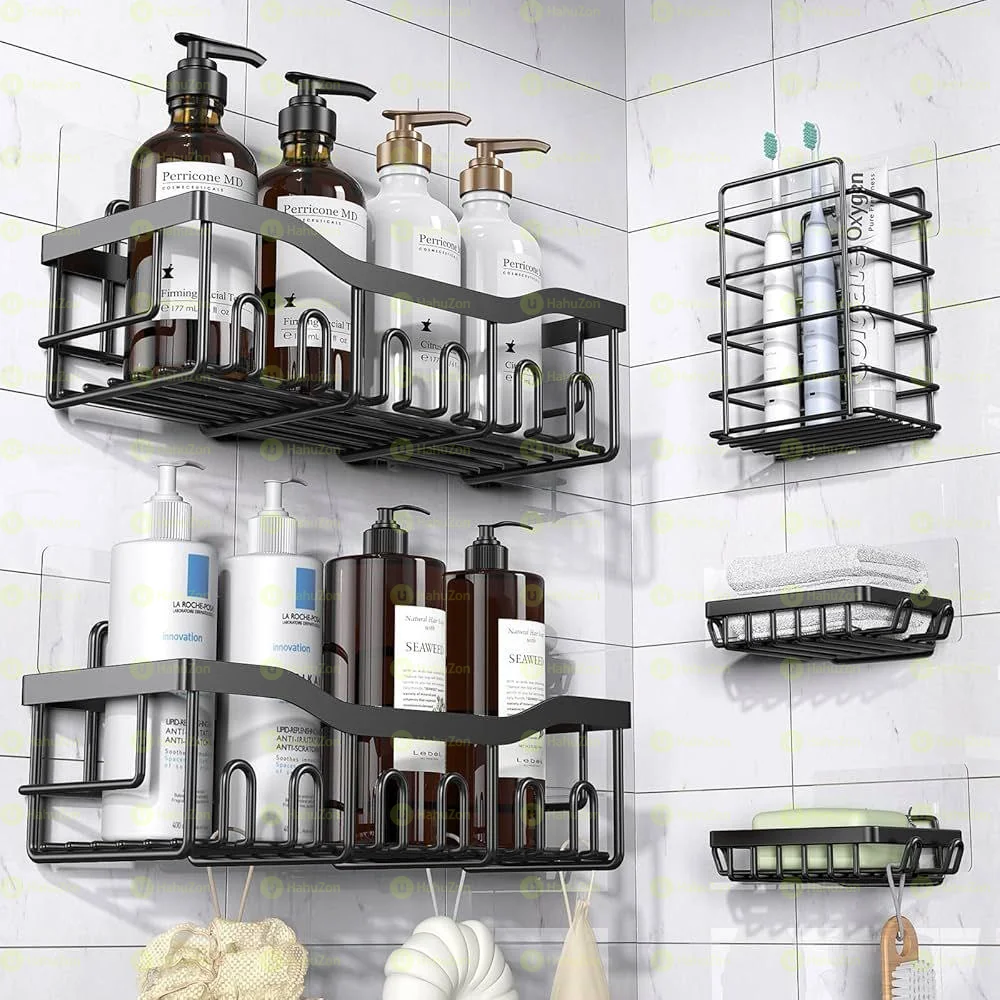 5pcs Stainless Steel Organizing Storage Rack