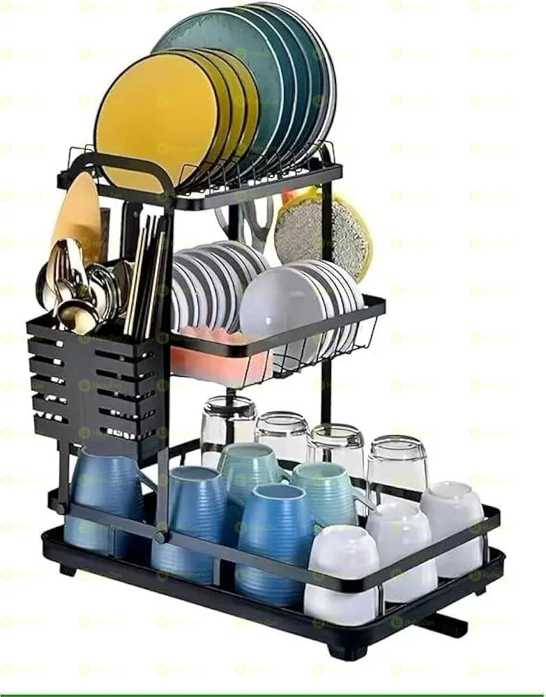 የታጠቡ የኪችን እቃዎች ማድረቂያ መደርደሪያ