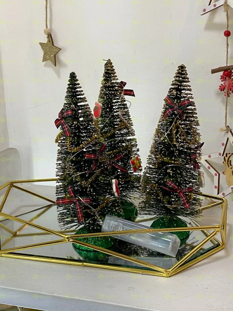 Set of 3 Christmas Tree with Led Light