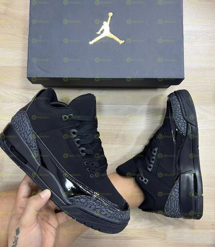 Air Jordan 3 Black Cat Men's Shoes