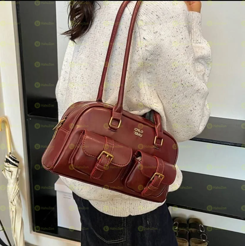 Women's Burgundy Handbag