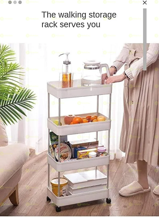 4 ከፍል ያለዉ ተንቀሳቃሽ የዕቃ መደርደሪያ