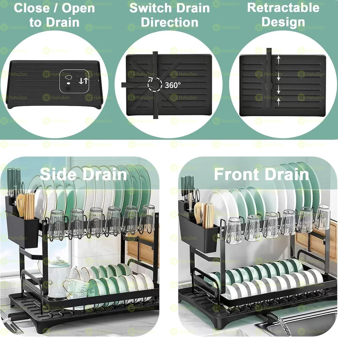 2 Tier Dish Drying Rack