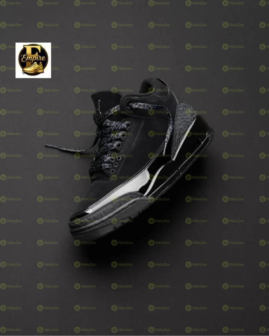 NIKE Air Jordan 3 Black Cat Men's Shoes