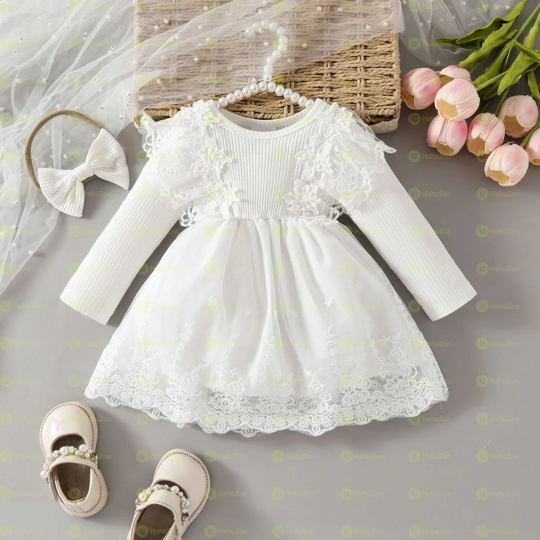 Babygirl Two Piece set Floral Dress and Headband Set