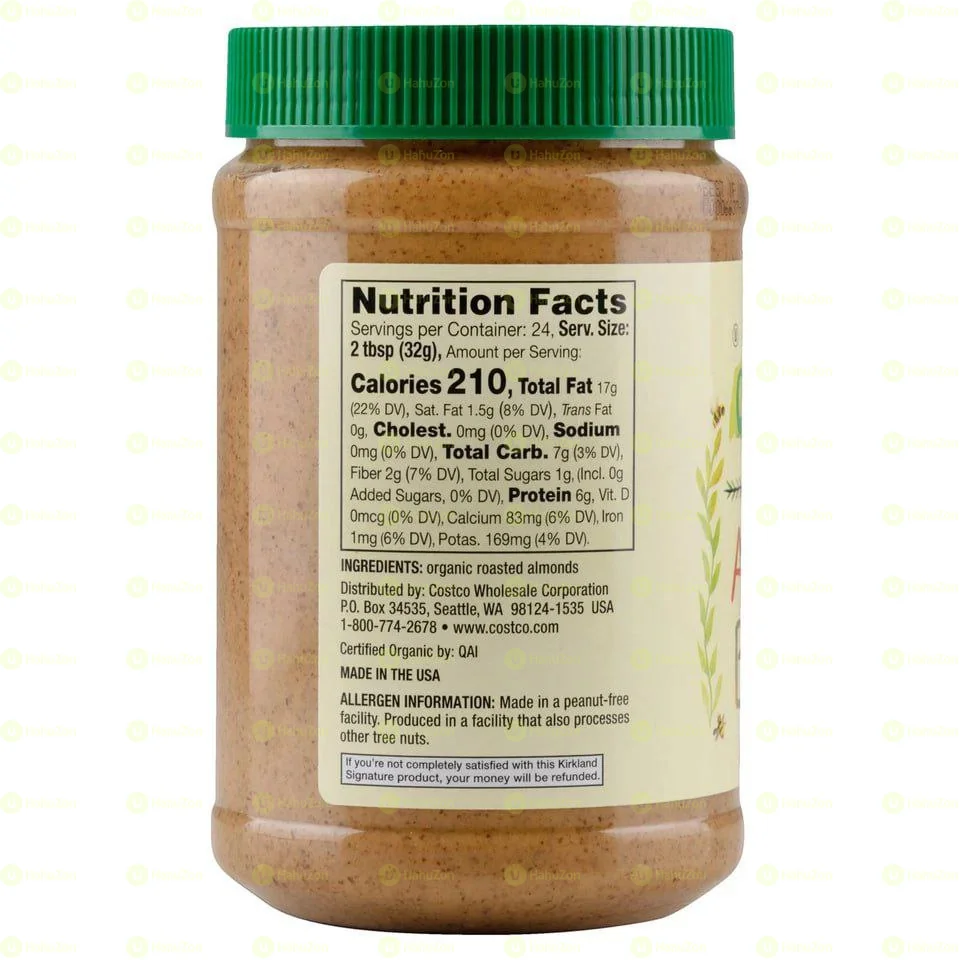 Kirkland Signature Organic Creamy Almond Butter