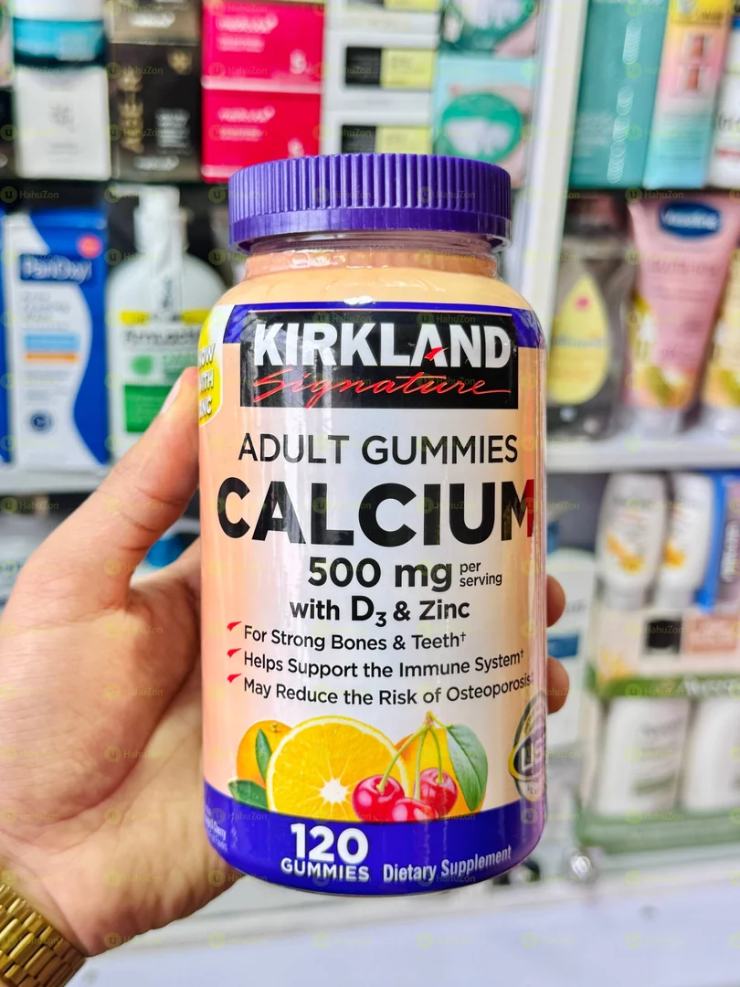 Kirkland Signature Adult Gummies Calcium with D3 & Zinc