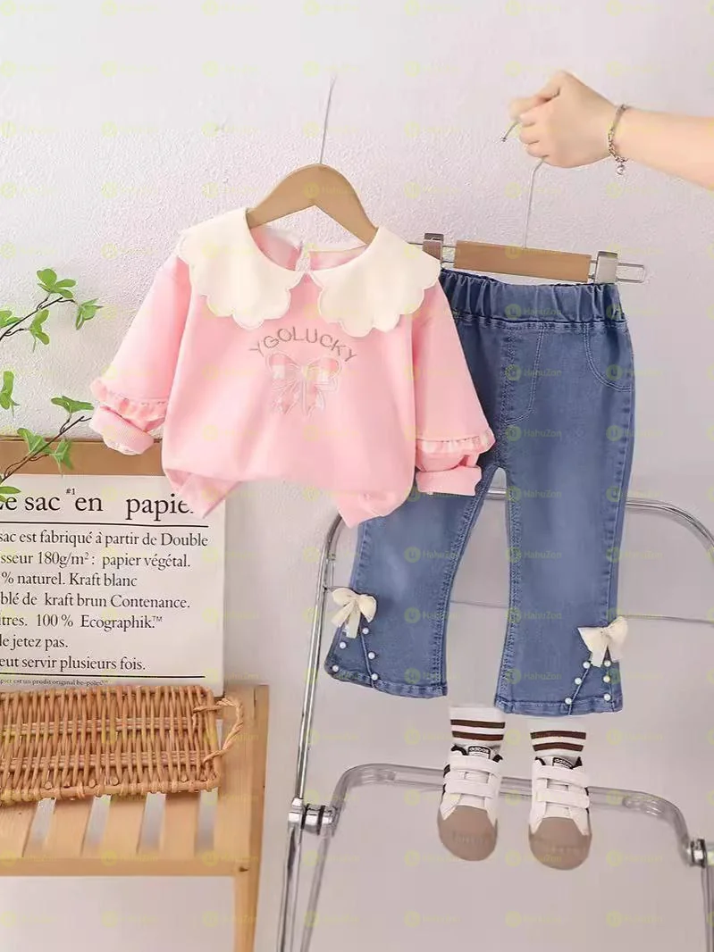 Girls 2pcs Set Casual Outfit