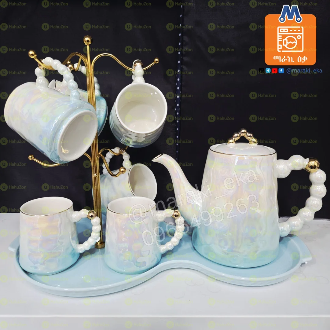 8 Set Ceramic Milk And Tea Serving Set