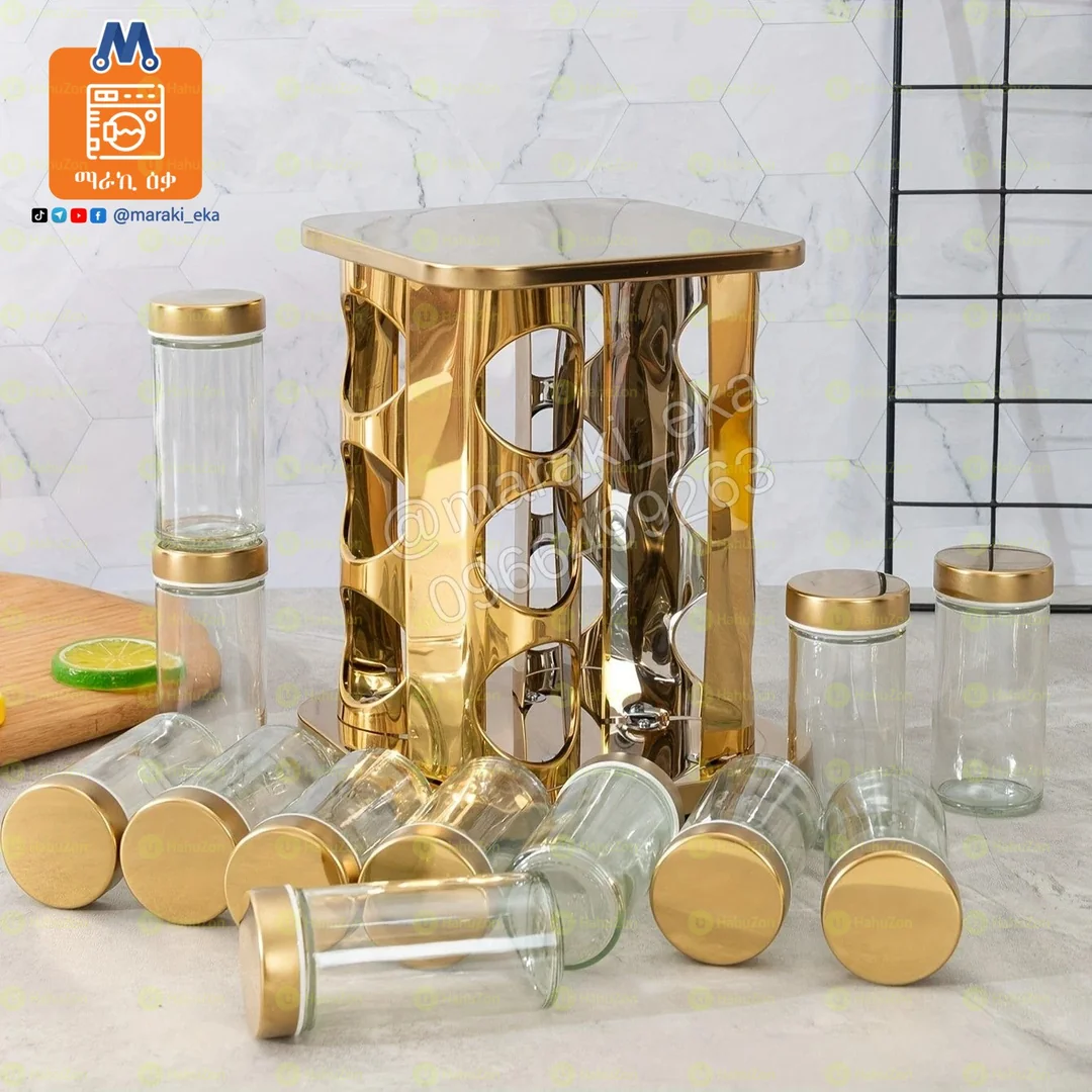 12 ሰት የጠርሙስ የቅመማቅመም ማስቀመጫ